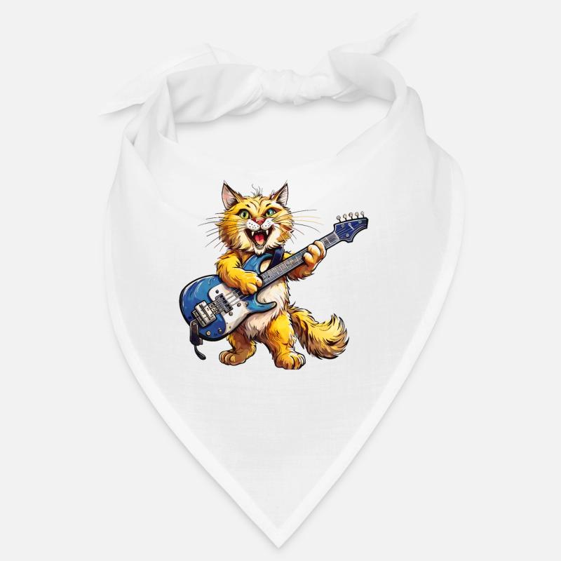 CAT GUITAR Bandana
