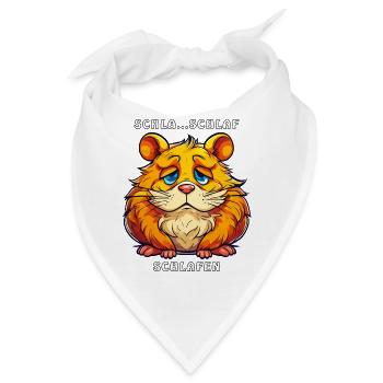 HAMSTER SCHLA...SCHLAF SCHLAFEN - Bandana - Weiß - Vorne