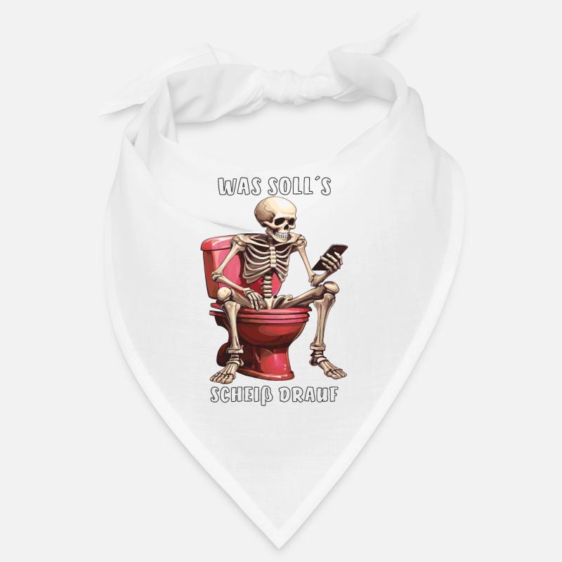 SQUELETTE QU’EST-CE QUE C’EST QUE CE - Bandana - blanc