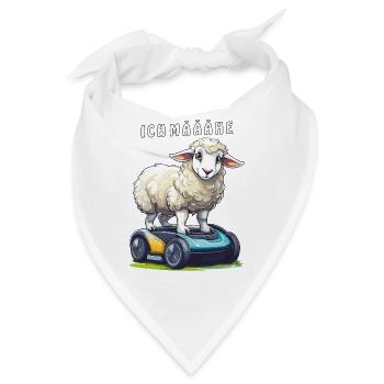 SCHAF MÄHROBOTER ICH MÄÄÄHE - Bandana - Weiß - Vorne