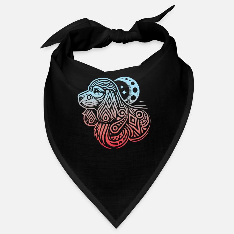 Cocker Spaniel Stammes Moon Phases Bandana