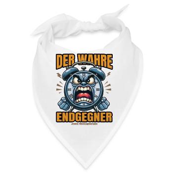 Der wahre Endgegner – jeden Montagmorgen - Bandana - Weiß - Vorne