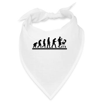 BBQ Barbecue Evolution grillen Barbecue-Grill - Bandana - Weiß - Vorne