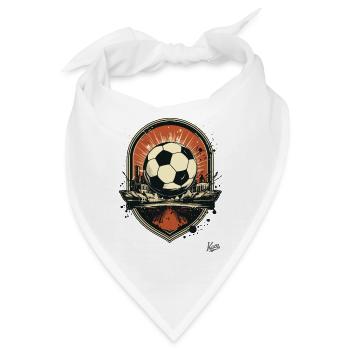Ein Emblem für Fußball - Bandana - Weiß - Vorne