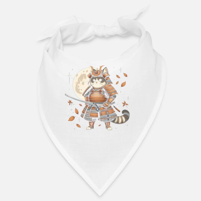 Japonais Samouraï Cat Warrior Retro Ninja Bandana