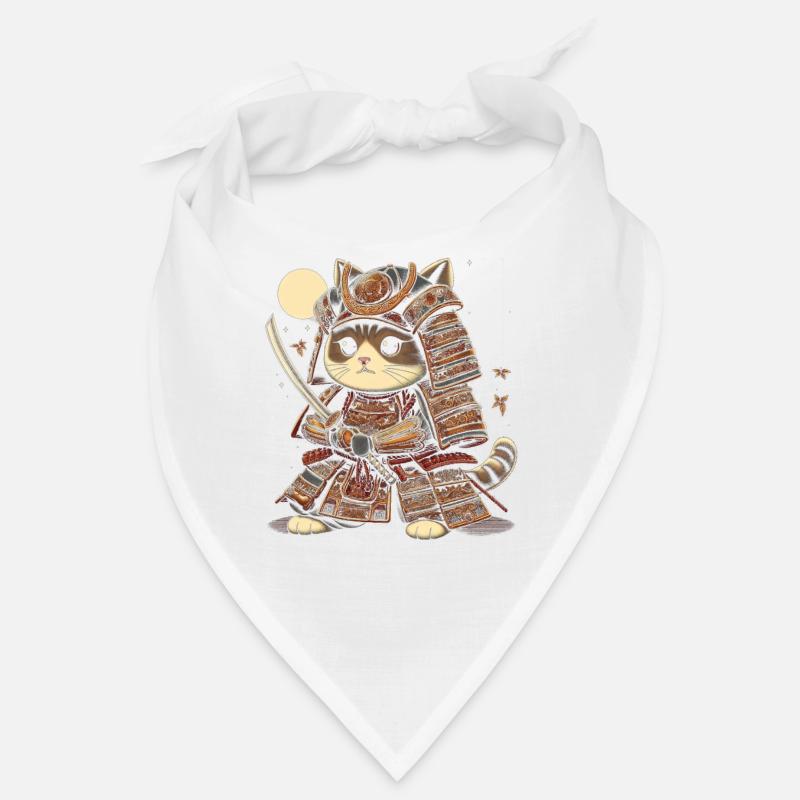 Japanische Samurai -Katzenkrieger Retro Ninja Bandana
