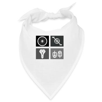 Fahrrad Zubehör Fahrrad - Bandana - Weiß - Vorne