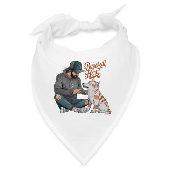BASEBALL-HEULEN - Bandana - Weiß - Vorne