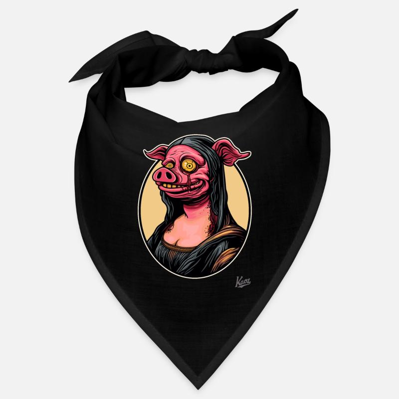 Le portrait de Mona, le cochon zombie Lisa Bandana