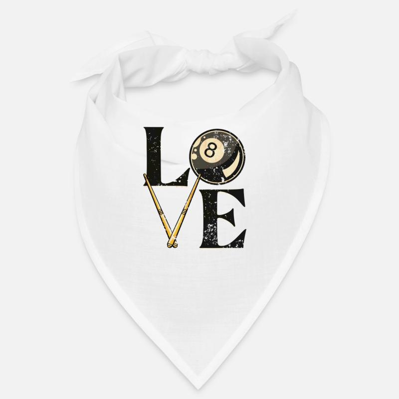Pool Billard Billardtisch "LOVE" Sprüche Snooker Bandana