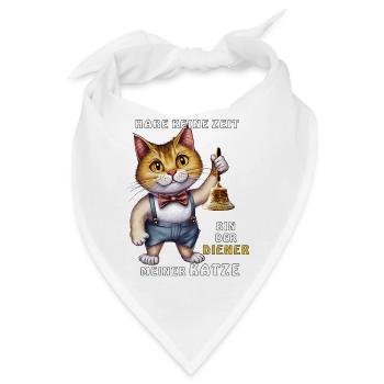 DIENER MEINER KATZE - Bandana - Weiß - Vorne