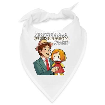 BAUCHREDNER PUPPETS SPEAK VENTRILOQUISTS - Bandana - Weiß - Vorne