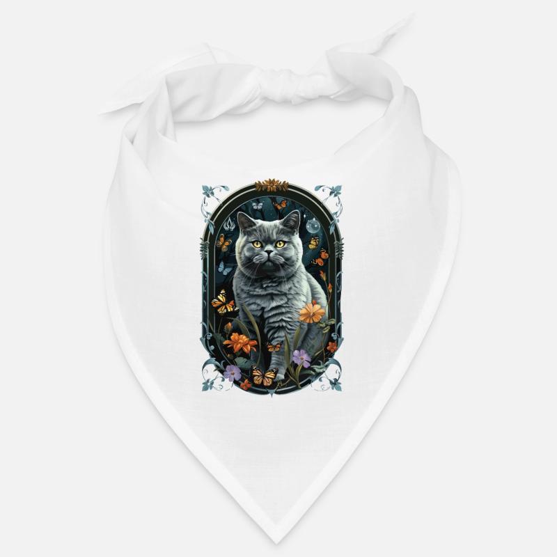 Chat British Shorthair Bandana