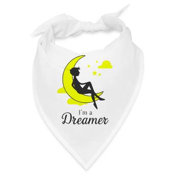 ICH BIN EIN TRÄUMER - Bandana - Weiß - Vorne