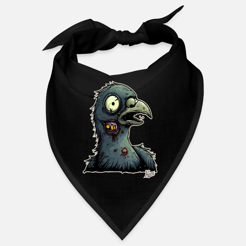 Un pigeon zombie effrayé Bandana