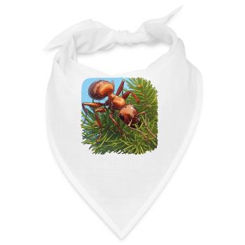 Ant Ameisen Ameise - Bandana - Weiß - Vorne