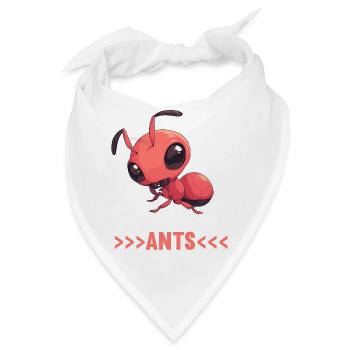 Ant Ameisen Ameise - Bandana - Weiß - Vorne