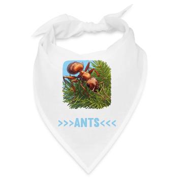 Ant Ameisen Ameise - Bandana - Weiß - Vorne