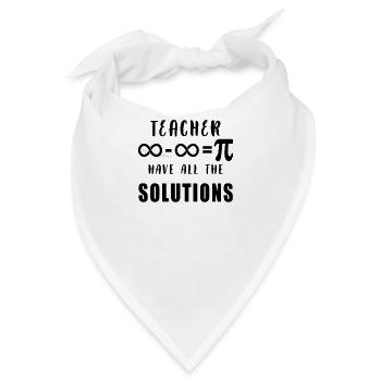 Physik, Biologie, Chemie Naturwissenschaften - Bandana - Weiß - Vorne