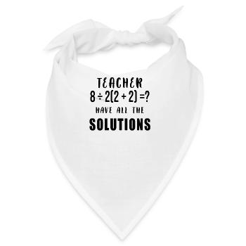 Physik, Biologie, Chemie Naturwissenschaften - Bandana - Weiß - Vorne