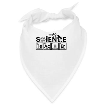 Physik, Biologie, Chemie Naturwissenschaften - Bandana - Weiß - Vorne