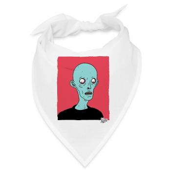 zeitgenössischer Cartoon Zombie Nosferatu - Bandana - Weiß - Vorne