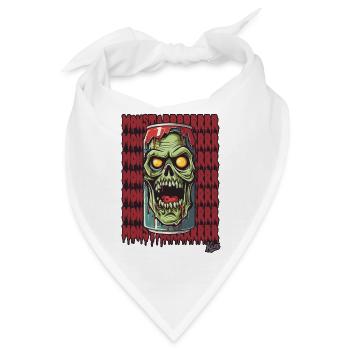 Monster Zombie Getränke Dose - Bandana - Weiß - Vorne
