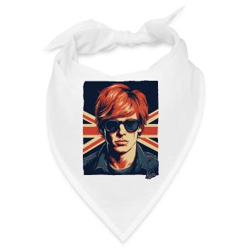 britische Flagge Brite britischer Kerl - Bandana - Weiß - Vorne