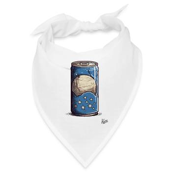 Getränke-Dose mit Mond und Sterne Geschmack - Bandana - Weiß - Vorne