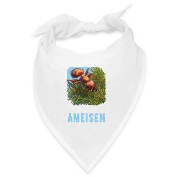 Ant Ameisen Ameise - Bandana - Weiß - Vorne