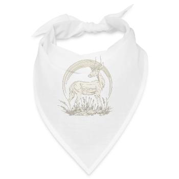 Antelope Antilopen Antilope - Bandana - Weiß - Vorne