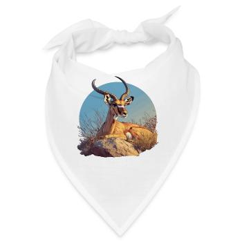 Antelope Antilopen Antilope - Bandana - Weiß - Vorne