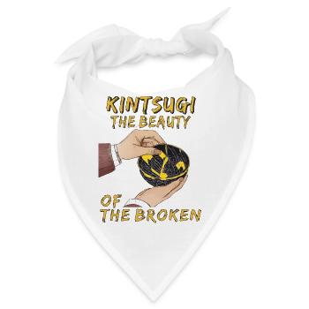 KINTSUGI THE BEAUTY OF THE BROKEN - Bandana - Weiß - Vorne