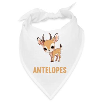 Antelope Antilopen Antilope - Bandana - Weiß - Vorne
