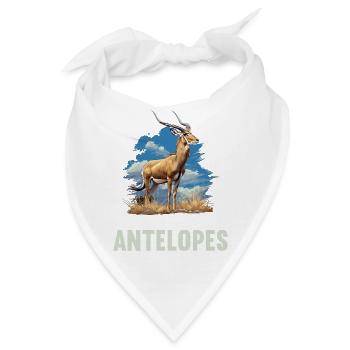 Antelope Antilopen Antilope - Bandana - Weiß - Vorne