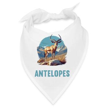 Antelope Antilopen Antilope - Bandana - Weiß - Vorne