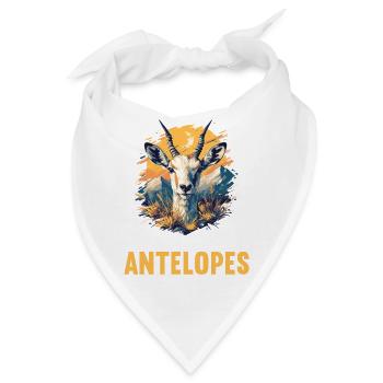 Antelope Antilopen Antilope - Bandana - Weiß - Vorne