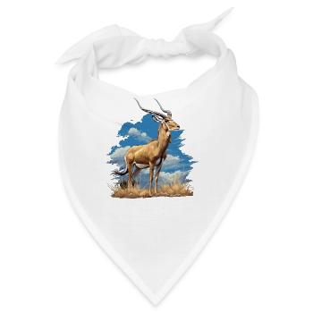 Antelope Antilopen Antilope - Bandana - Weiß - Vorne