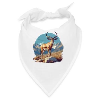 Antelope Antilopen Antilope - Bandana - Weiß - Vorne
