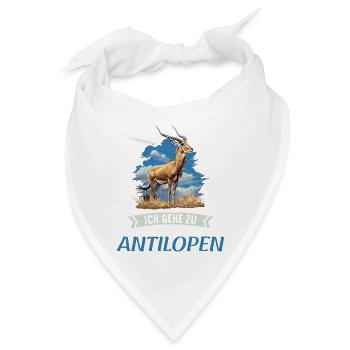 Antelope Antilopen Antilope - Bandana - Weiß - Vorne