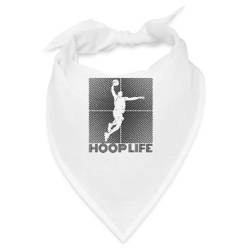 Basketballer Basketball-spieler "HOOP-LIFE" - Bandana - Weiß - Vorne