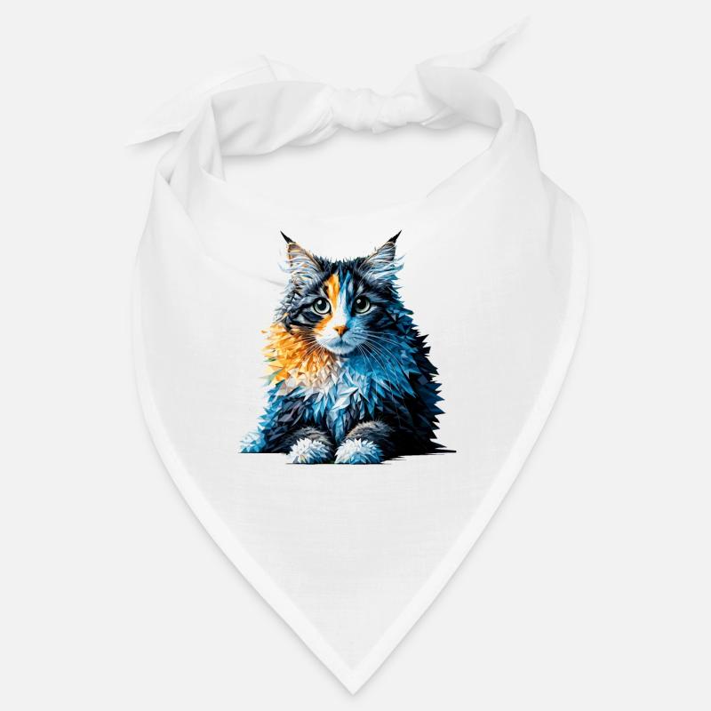 Polygon Art American Curl Bandana