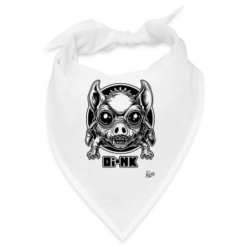 Giga Schwein Alien Mutant sagt Oink - Bandana - Weiß - Vorne