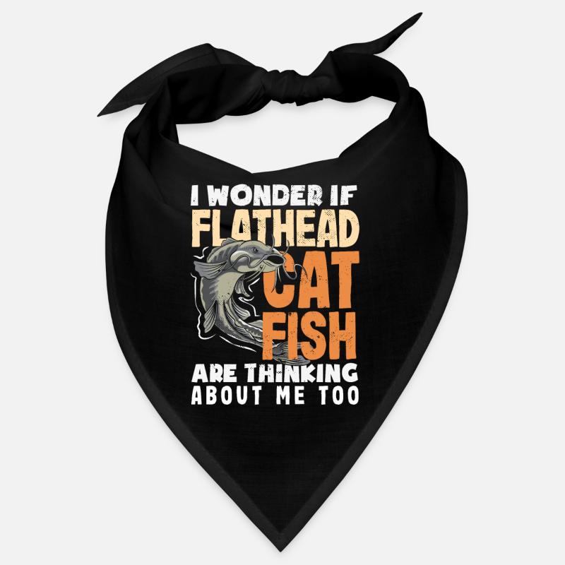 Funny catfish lover flathead fish Bandana