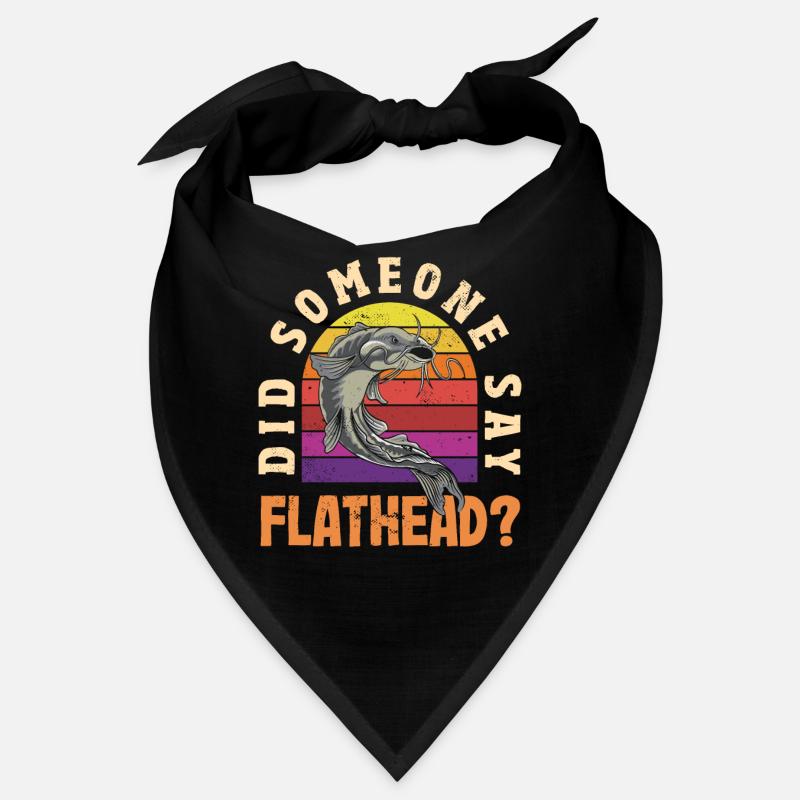 Funny catfish lover flathead fish Bandana