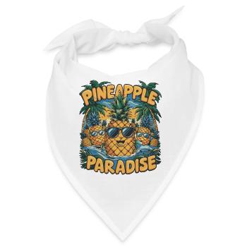 ANANAS-PARADIES - Bandana - Weiß - Vorne