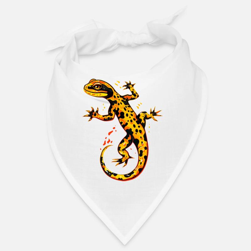 Salamander Molch Schwanzlurch Feuersalamander Bandana