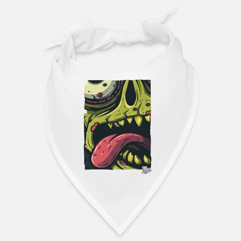 Zoom sur ce visage de zombie : effrayant et élégant ! Bandana