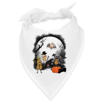 Erdnüsse Erdnuss Halloween Mitternacht - Bandana - Weiß - Vorne
