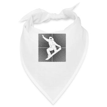 Snowboard Snowboarding Skilift Snowboarder - Bandana - Weiß - Vorne